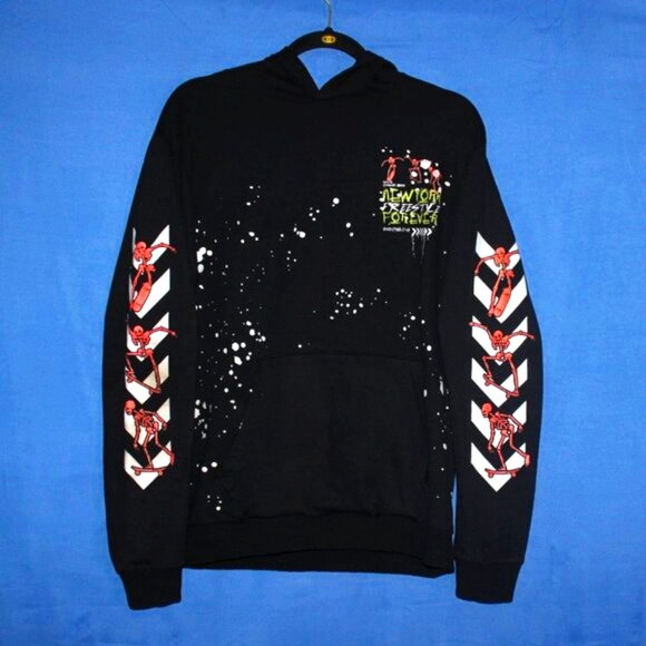 Fresh Laundry Paint Splatter Graphic Hoodie L - Picture 5 of 12